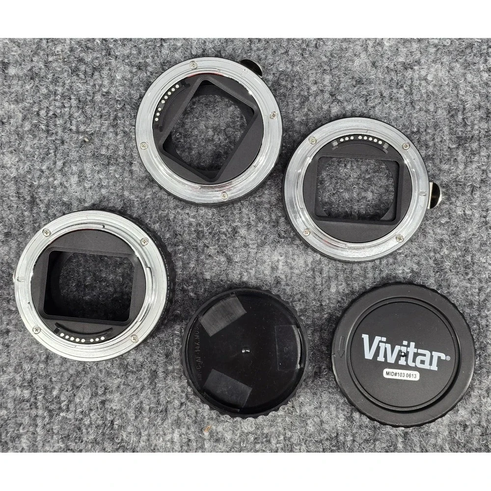 Vivitar Macro Extension Tube Set 13mm 21mm 31mm - Compatible with Canon Cameras